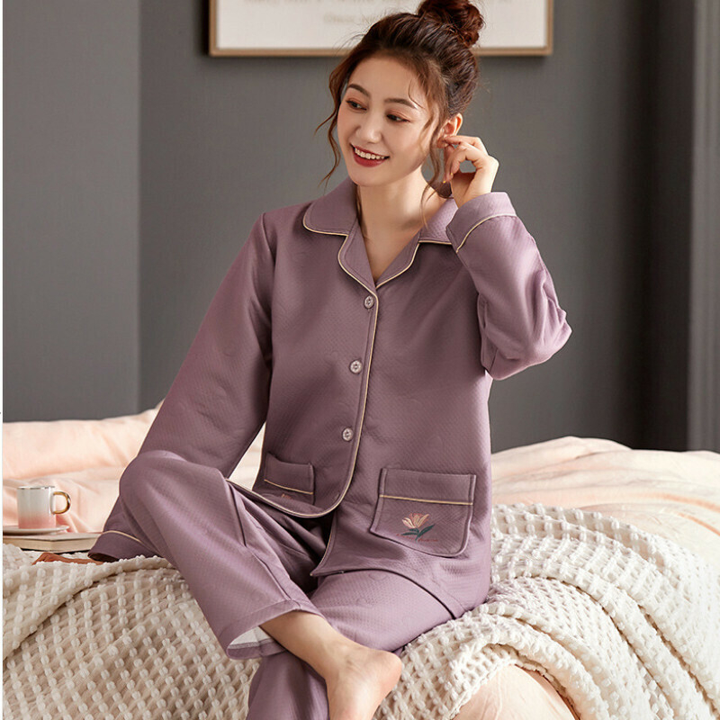 熱賣長袖睡衣套裝【M-XXXL碼 XP4801】【下單后聯絡客服確認發貨尺碼 】