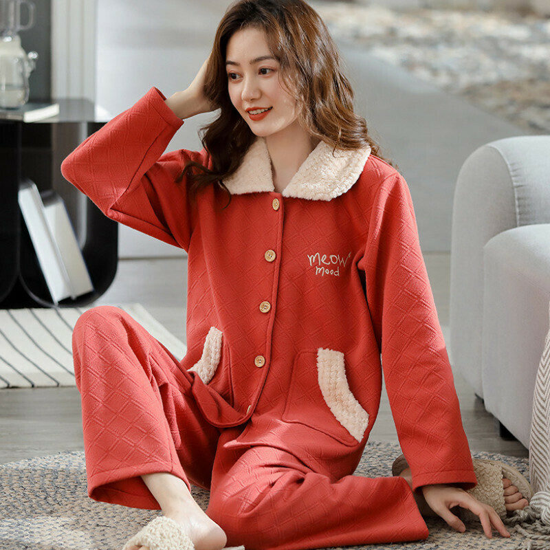 激抵長袖睡衣套裝【M-XXXL碼 XP4826】【下單后聯絡客服確認發貨尺碼 】