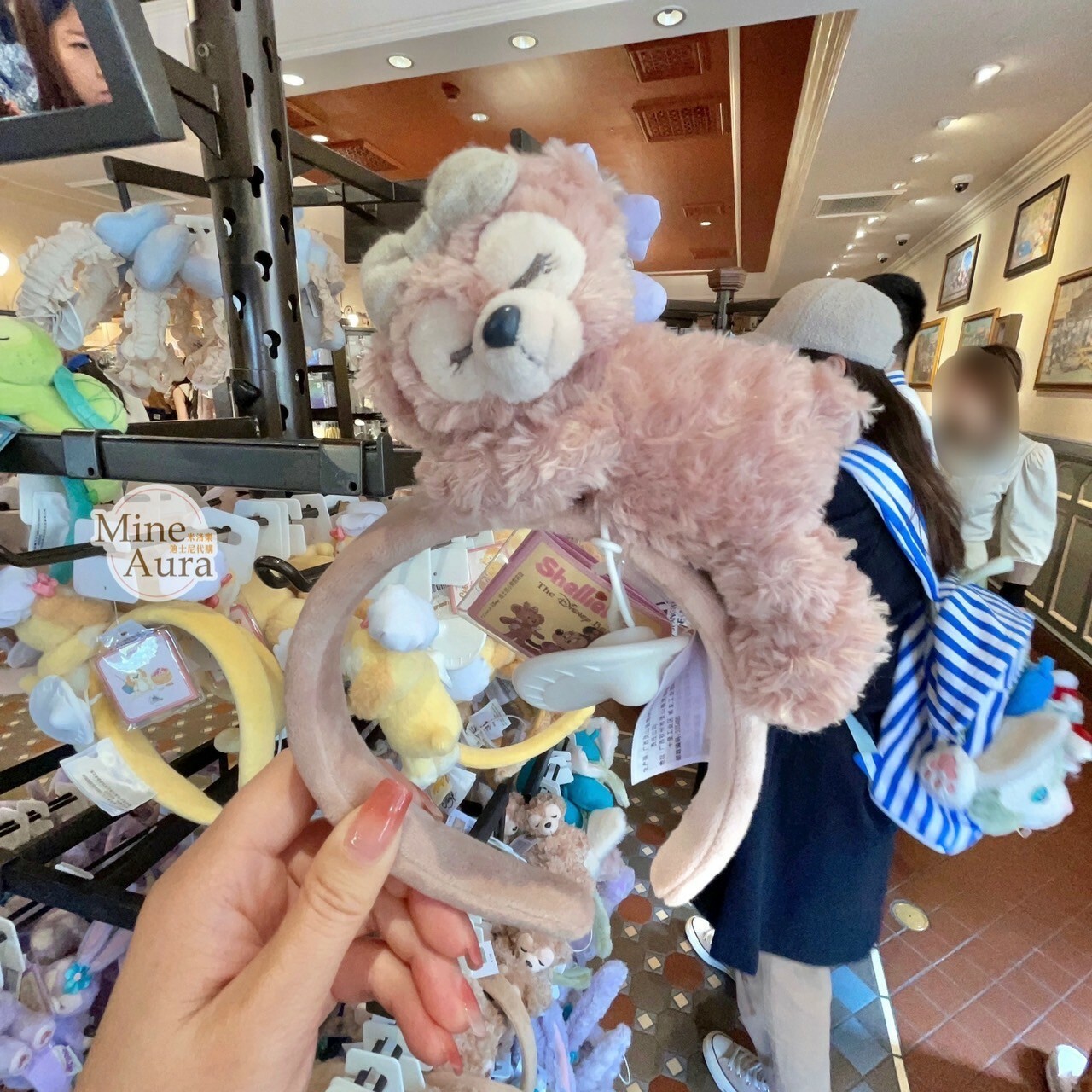 雪莉玫 ShellieMay 絨毛趴趴睡顏 造型 髮圈 髮箍 -上海迪士尼樂園