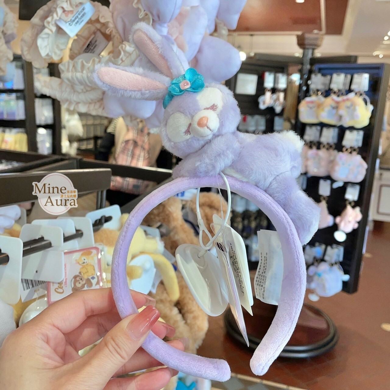 史黛拉露 星黛露 StellaLou 絨毛趴趴睡顏 造型 髮圈 髮箍 -上海迪士尼樂園