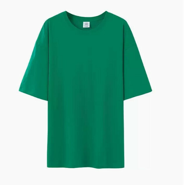 新款不透純棉打底短袖t恤男（深綠色 尺碼：S-3XL）（下單後聯絡客服確認發貨尺碼）