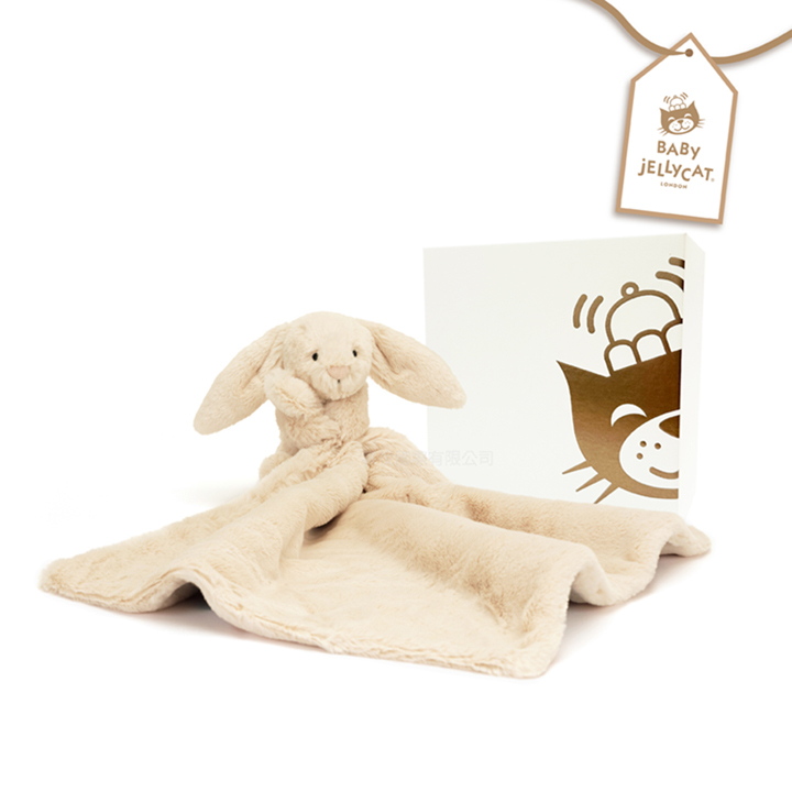 jellycat Bashful Luxe Bunny Soother 奢華致臻安撫兔 Willow 香檳玫瑰 安撫巾