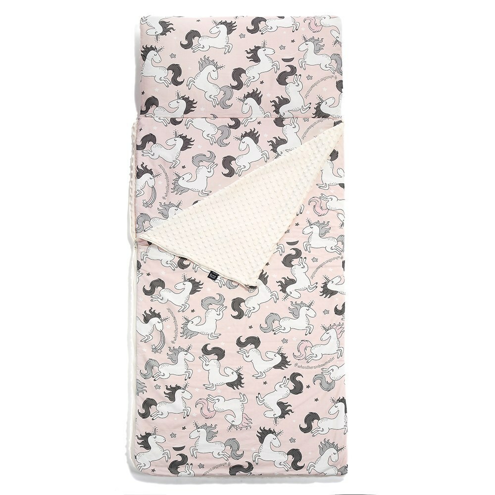 隱藏品｜La Millou波蘭 豆豆小童睡袋｜童話獨角獸｜雲朵白