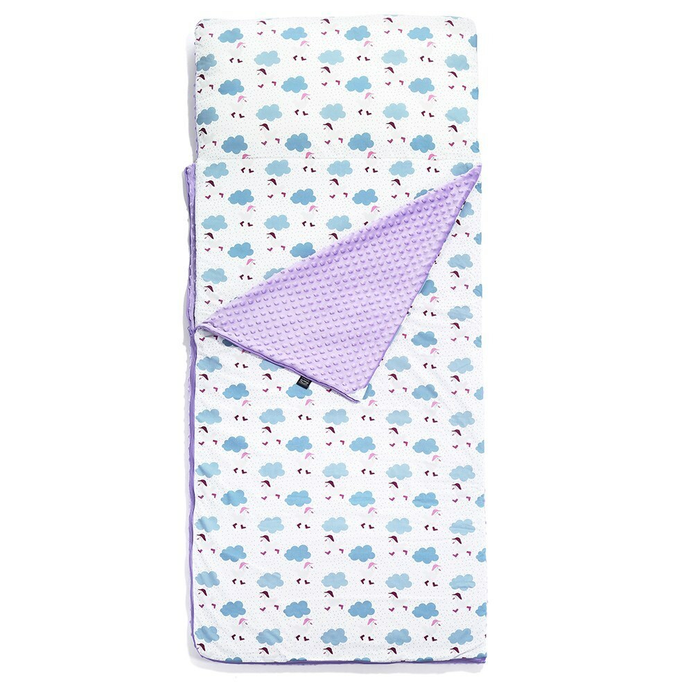 隱藏品｜La Millou波蘭 豆豆小童睡袋｜雨點達達鴨｜粉紫馬卡龍