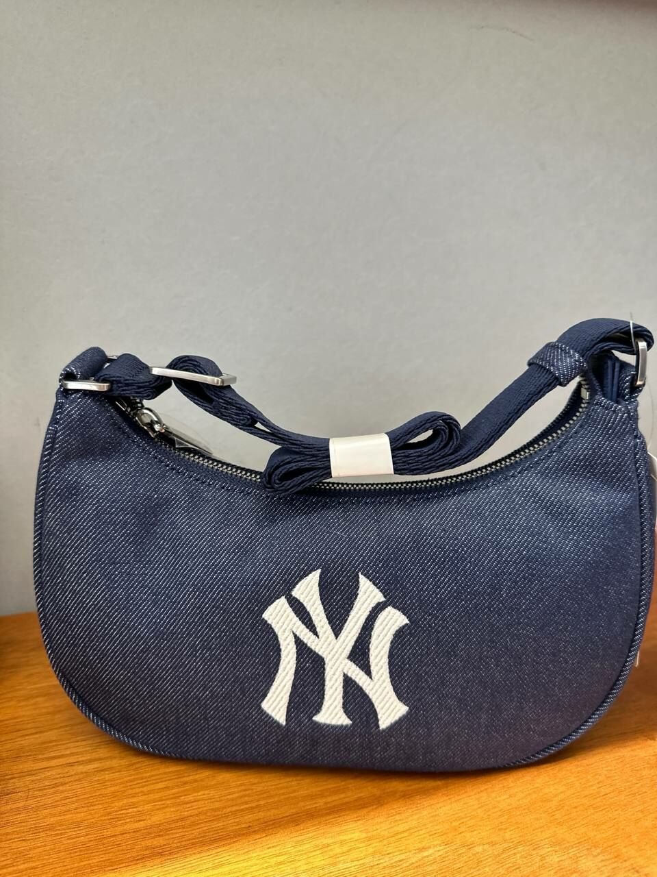 [S] MLB NEW YORK YANKEES HOBO SHOULDER BAG,INK NAVY, 3ABQM014NGP002-50INS (SMLB344)