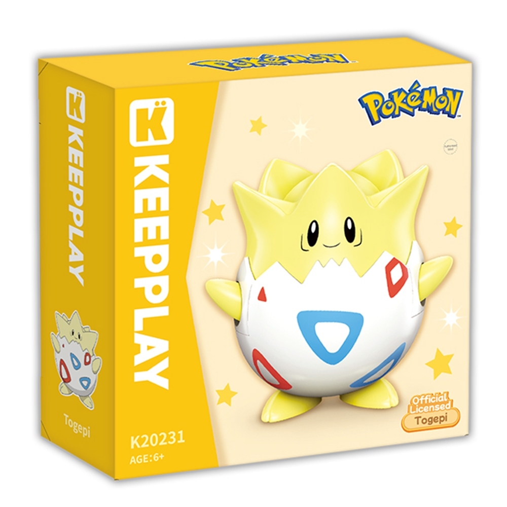 《 Qman 啟蒙積木 》 寶可夢 圓頭系列積木 波克比