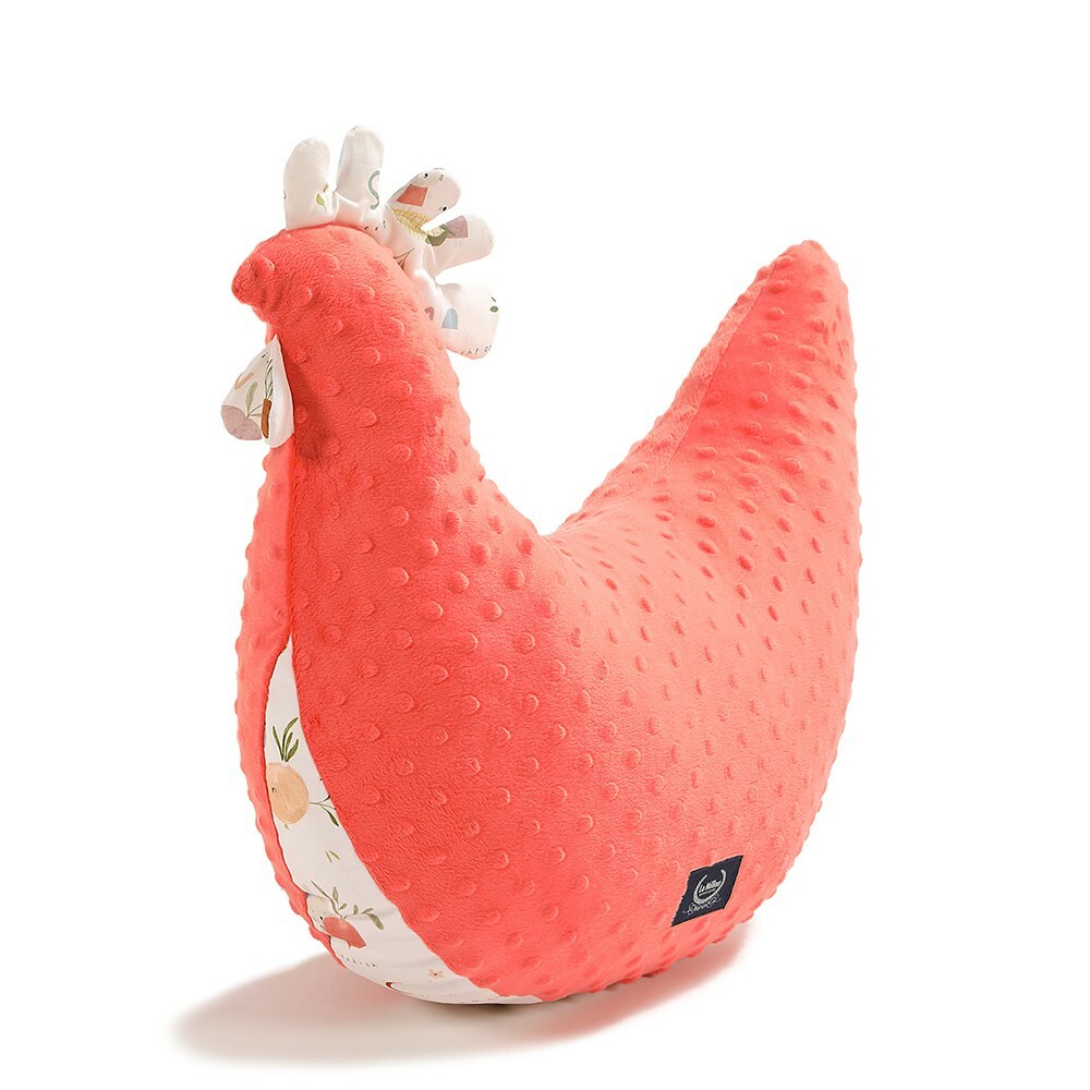 La Millou波蘭 黛安奶奶的雞加大｜豆豆哺乳枕｜粉橘小太陽