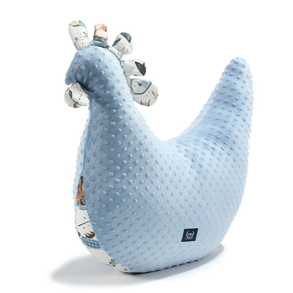 La Millou波蘭 黛安奶奶的雞加大｜豆豆哺乳枕｜哥倫比亞藍