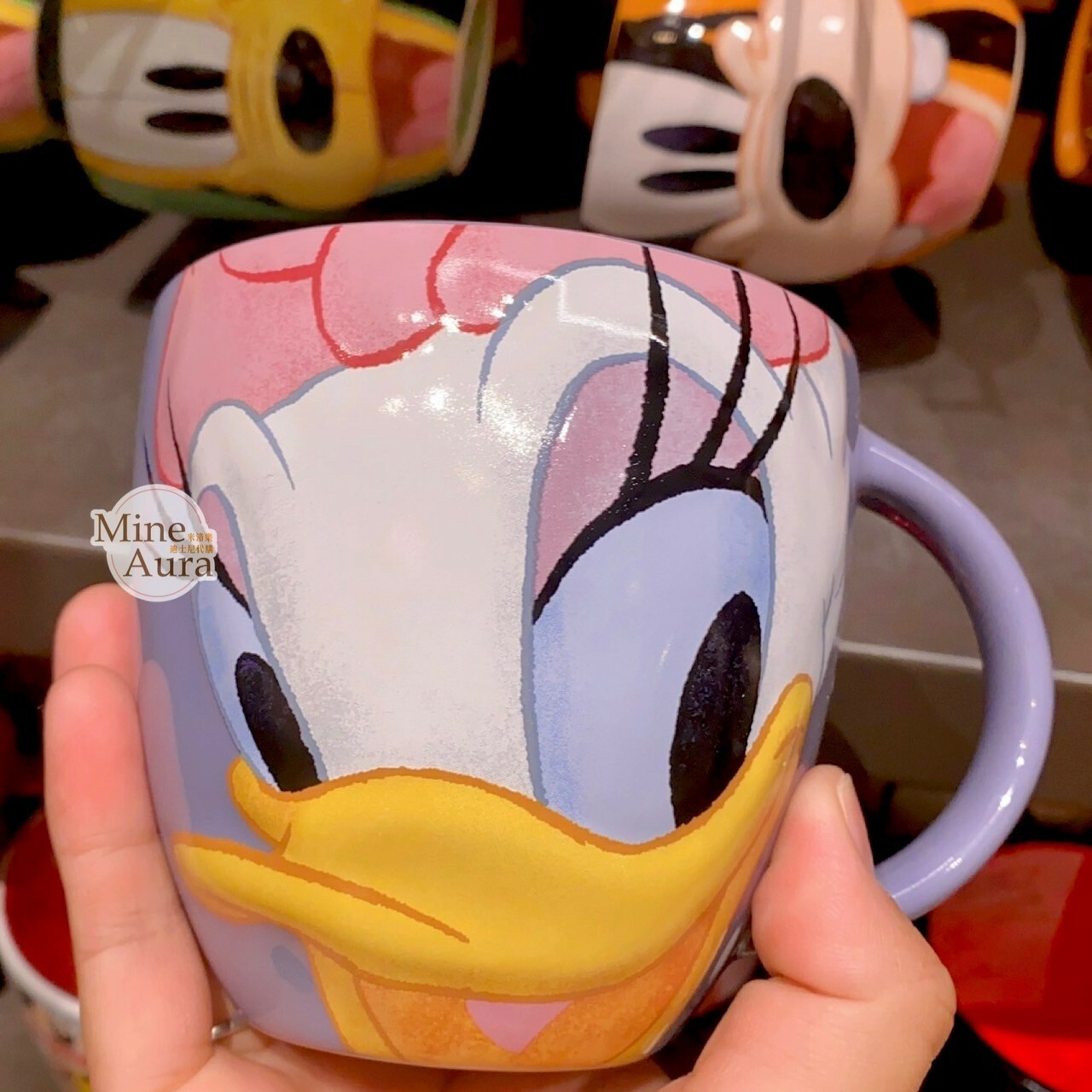 黛西 Daisy 大臉圖案 陶瓷馬克杯 水杯 -上海迪士尼樂園