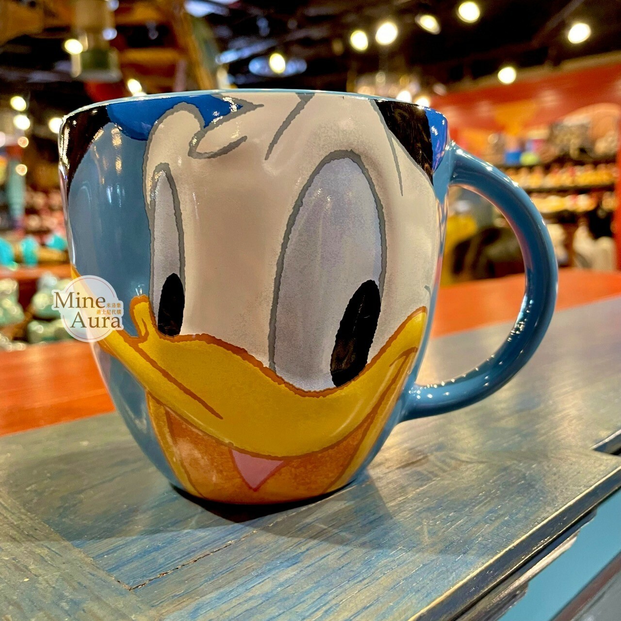 唐老鴨 Donald 大臉圖案 陶瓷馬克杯 水杯 -上海迪士尼樂園