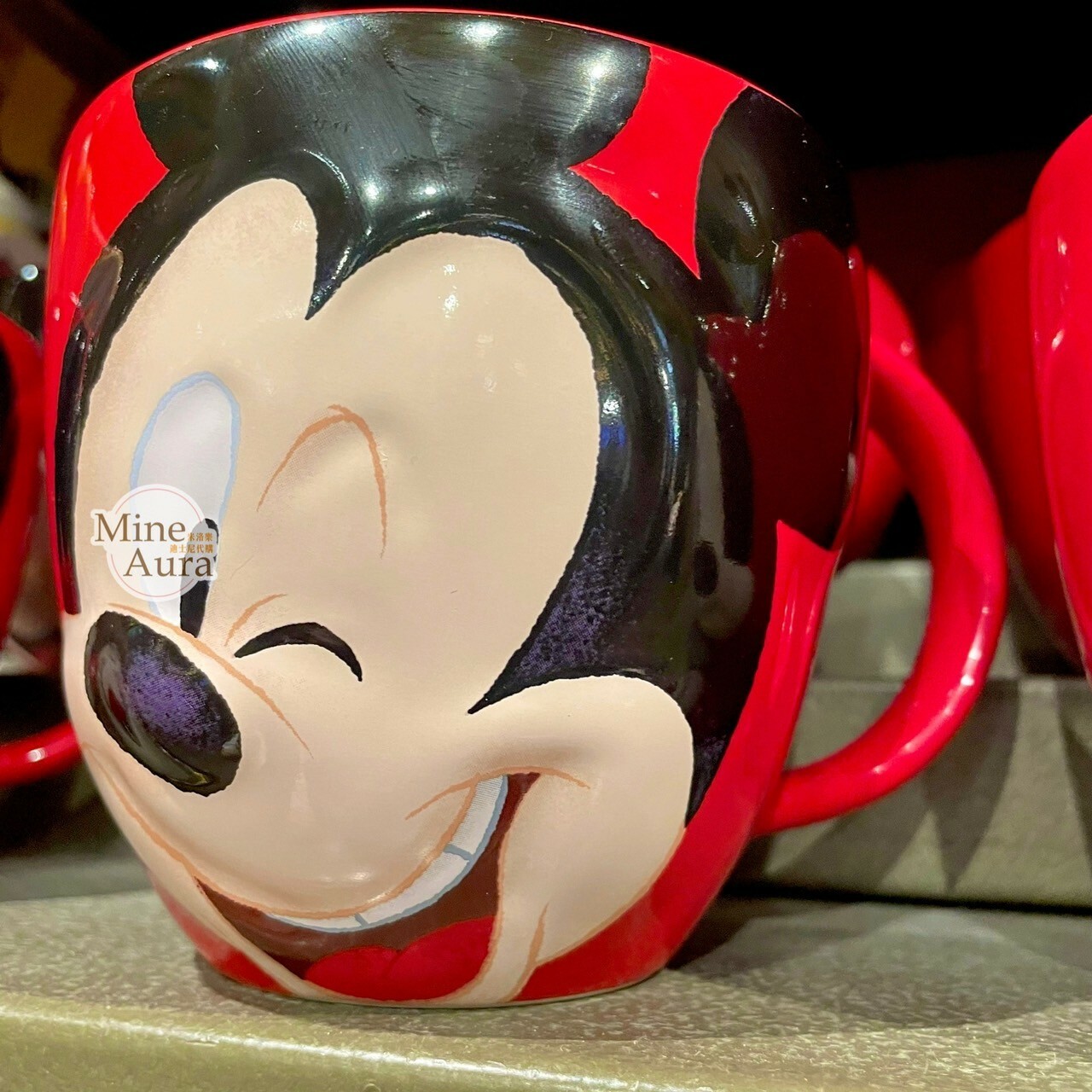米奇 Mickey 大臉圖案 陶瓷馬克杯 水杯 -上海迪士尼樂園