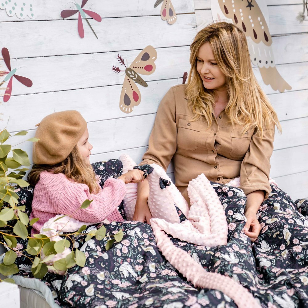 La Millou波蘭 單面巧柔豆豆毯大人款(140x220cm)｜黑諾瓦花叢｜抹茶鮮牛奶