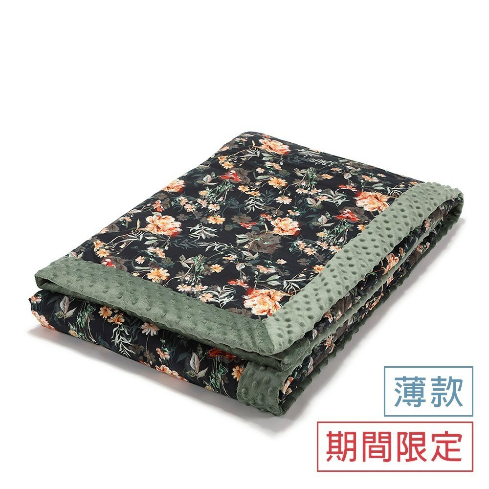 La Millou波蘭 單面巧柔豆豆毯大人款(140x220cm)｜黑諾瓦花叢｜抹茶鮮牛奶