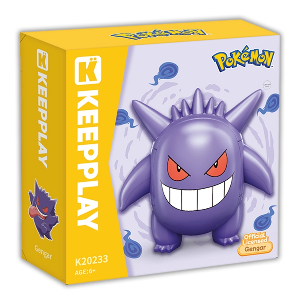 《 Qman 啟蒙積木 》 寶可夢 圓頭系列積木 耿鬼