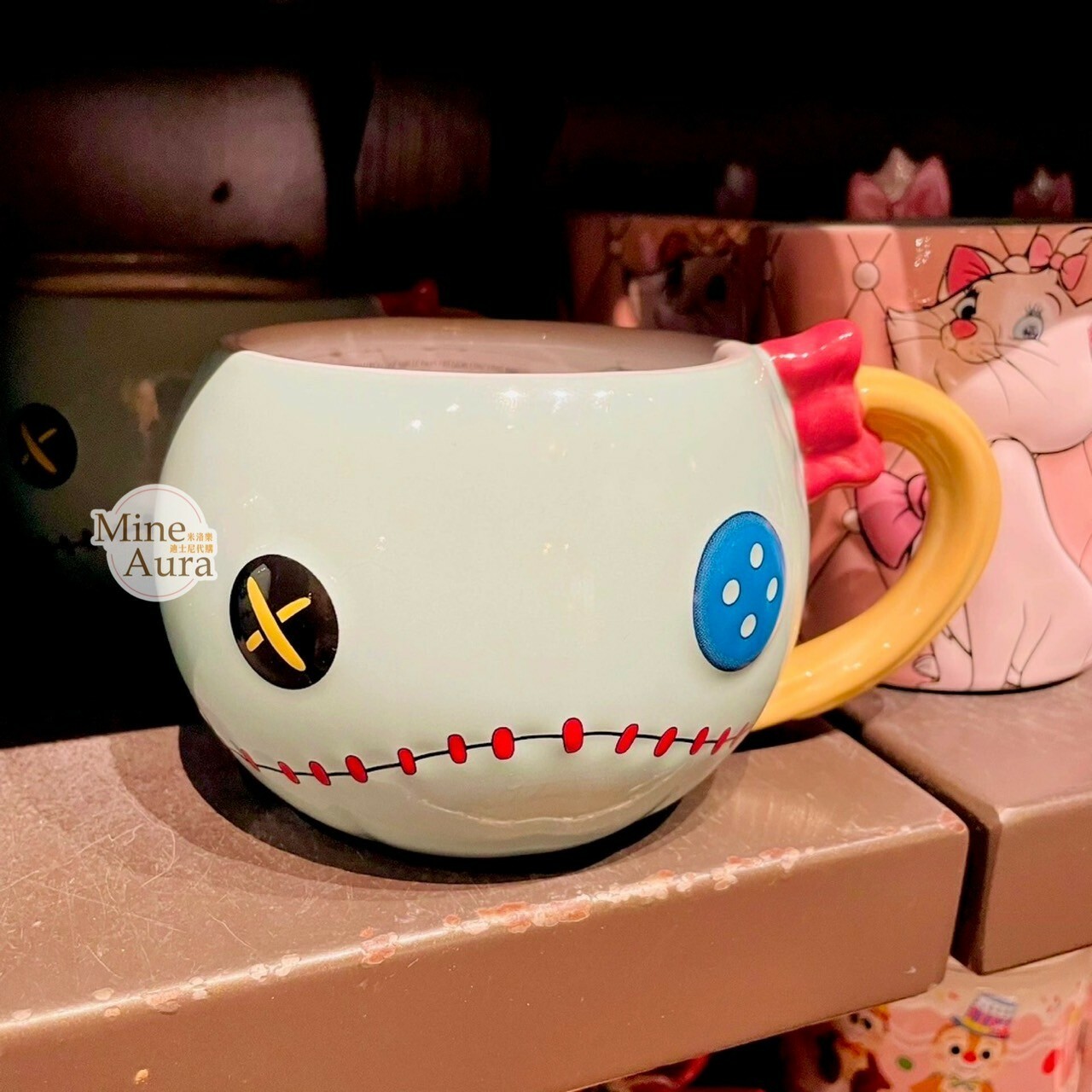 醜丫頭Scrump 大頭造型 陶瓷馬克杯 水杯 星際寶貝 Lilo & Stitch -上海迪士尼樂園