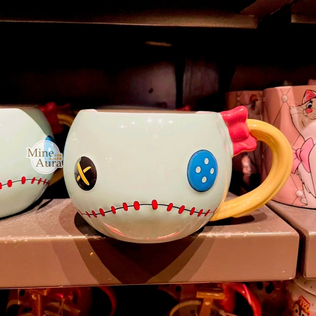 醜丫頭Scrump 大頭造型 陶瓷馬克杯 水杯 星際寶貝 Lilo & Stitch -上海迪士尼樂園