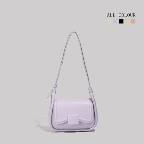 熱賣時尚通勤腋下包百搭斜挎單肩包【紫色】【尺寸：22cm*8cm*14cm】