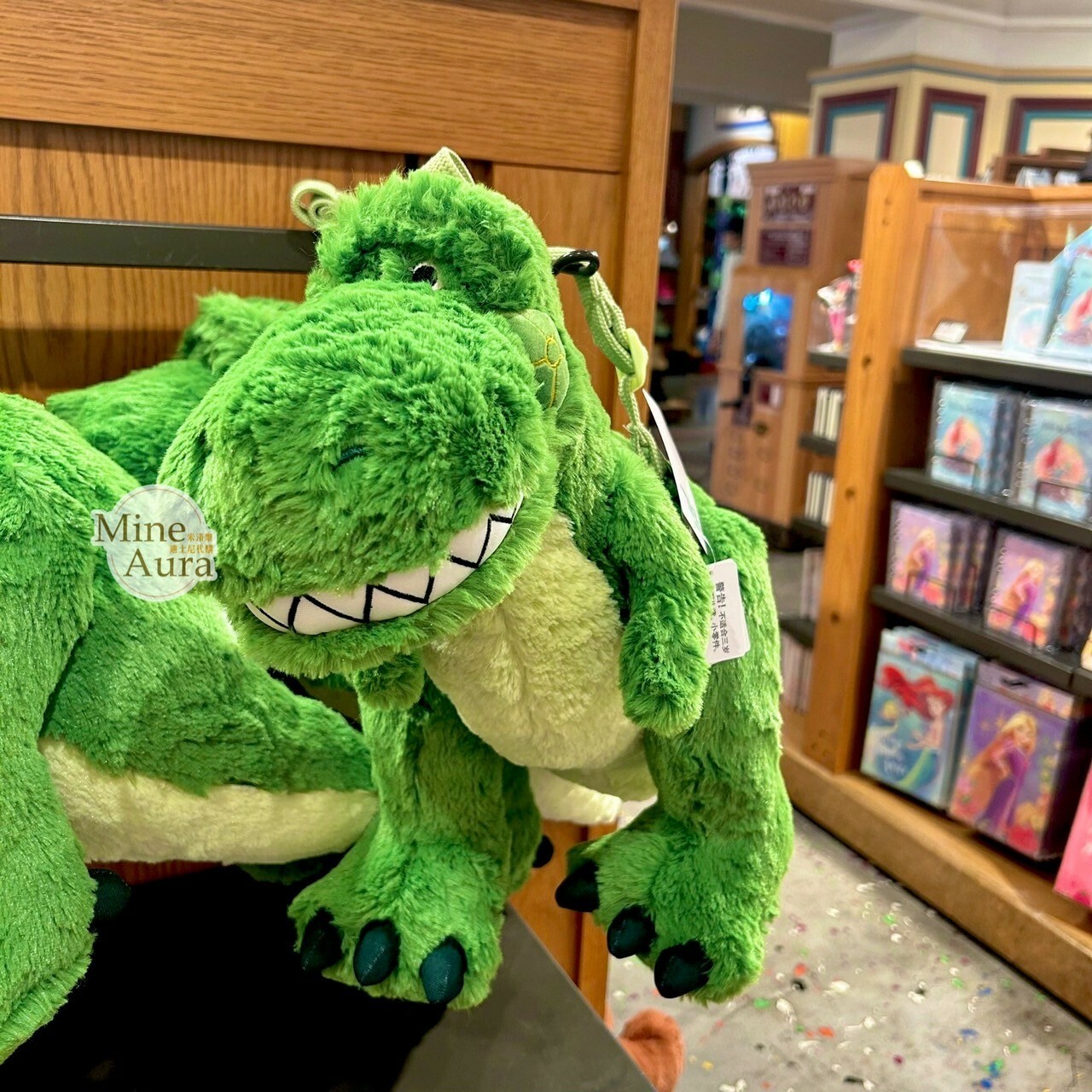 抱抱龍 Rex 絨毛娃娃 造型 後背包 雙肩包 玩具總動員 Toy Story -上海迪士尼樂園