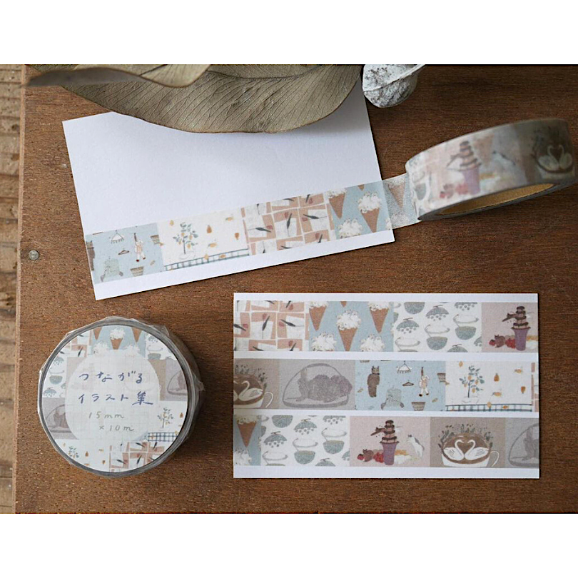 Tobimatsu Shoichiro Masking Tape－Illustrations | **1m Length**