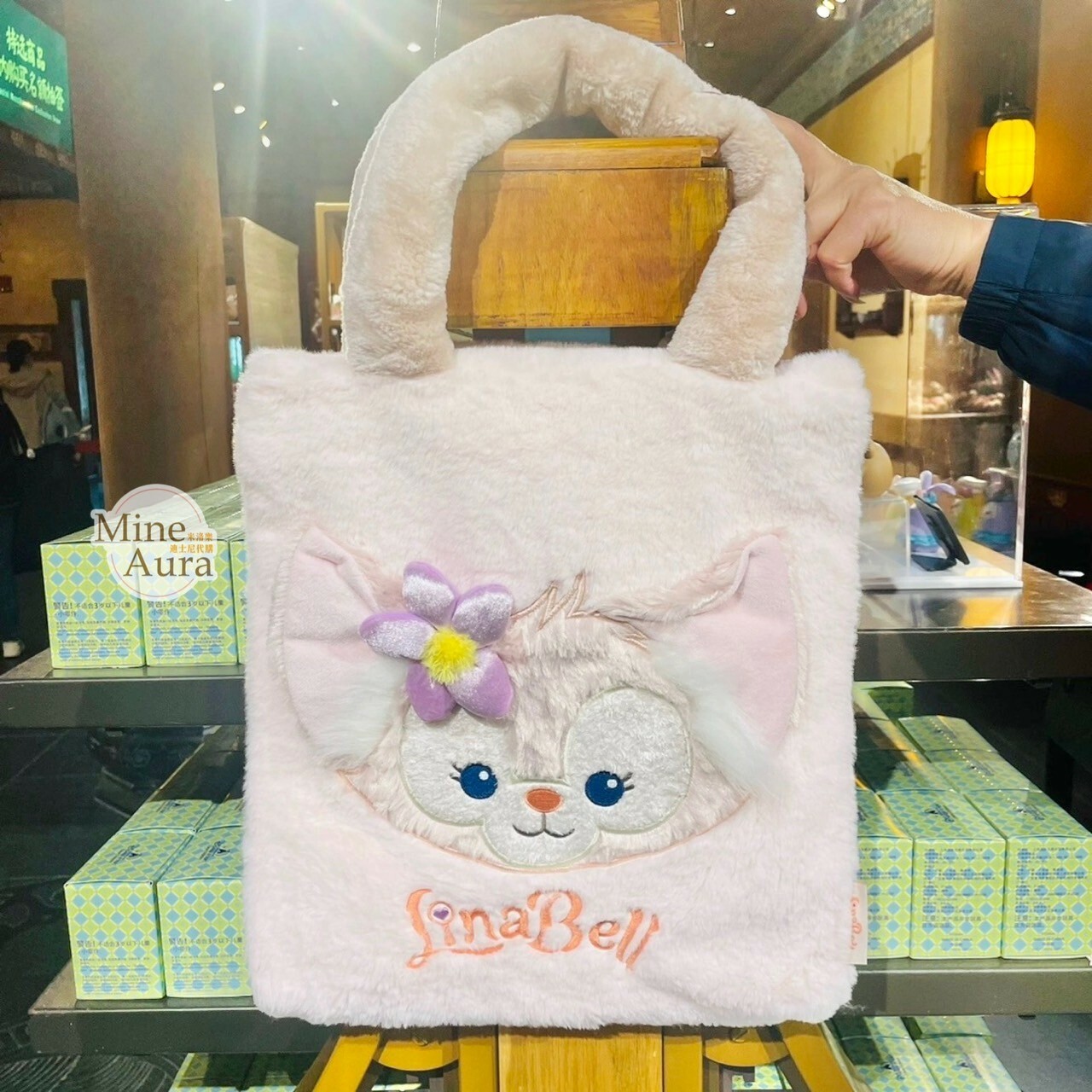 玲娜貝兒 Lina bell 立體大頭 絨毛 手提包 -上海迪士尼樂園