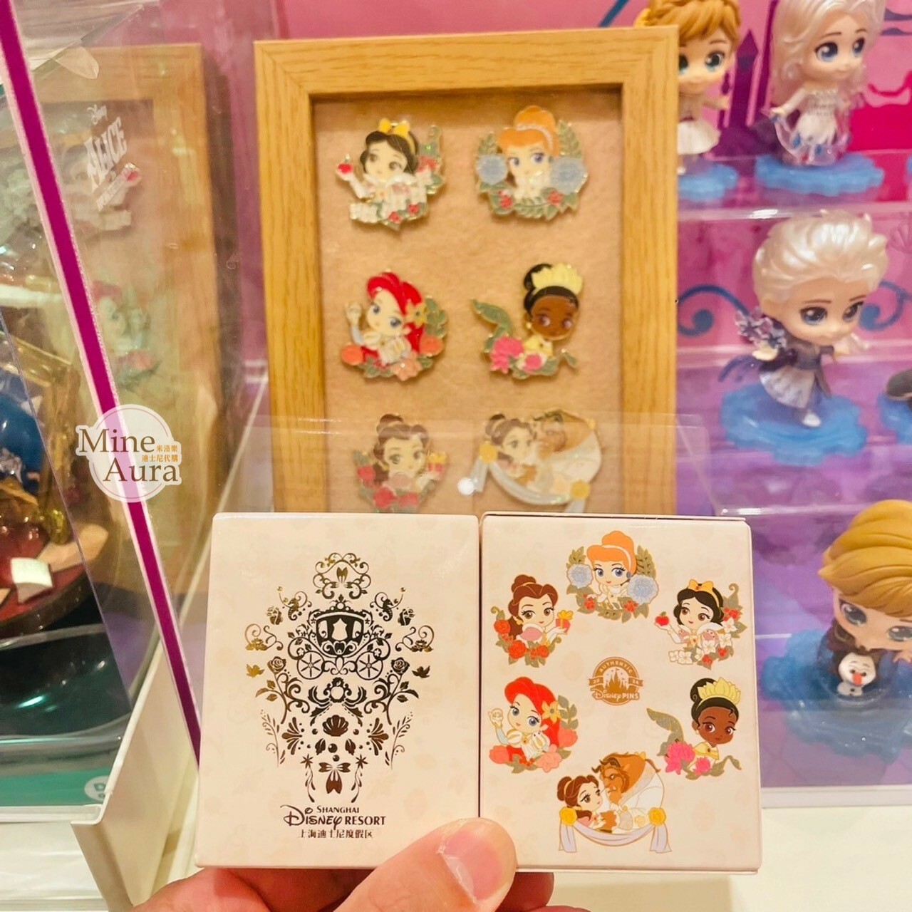 Q版 萌萌 公主系列 Princess Line 公主集合 徽章 PIN 盲選盒 盲盒 -上海迪士尼樂園