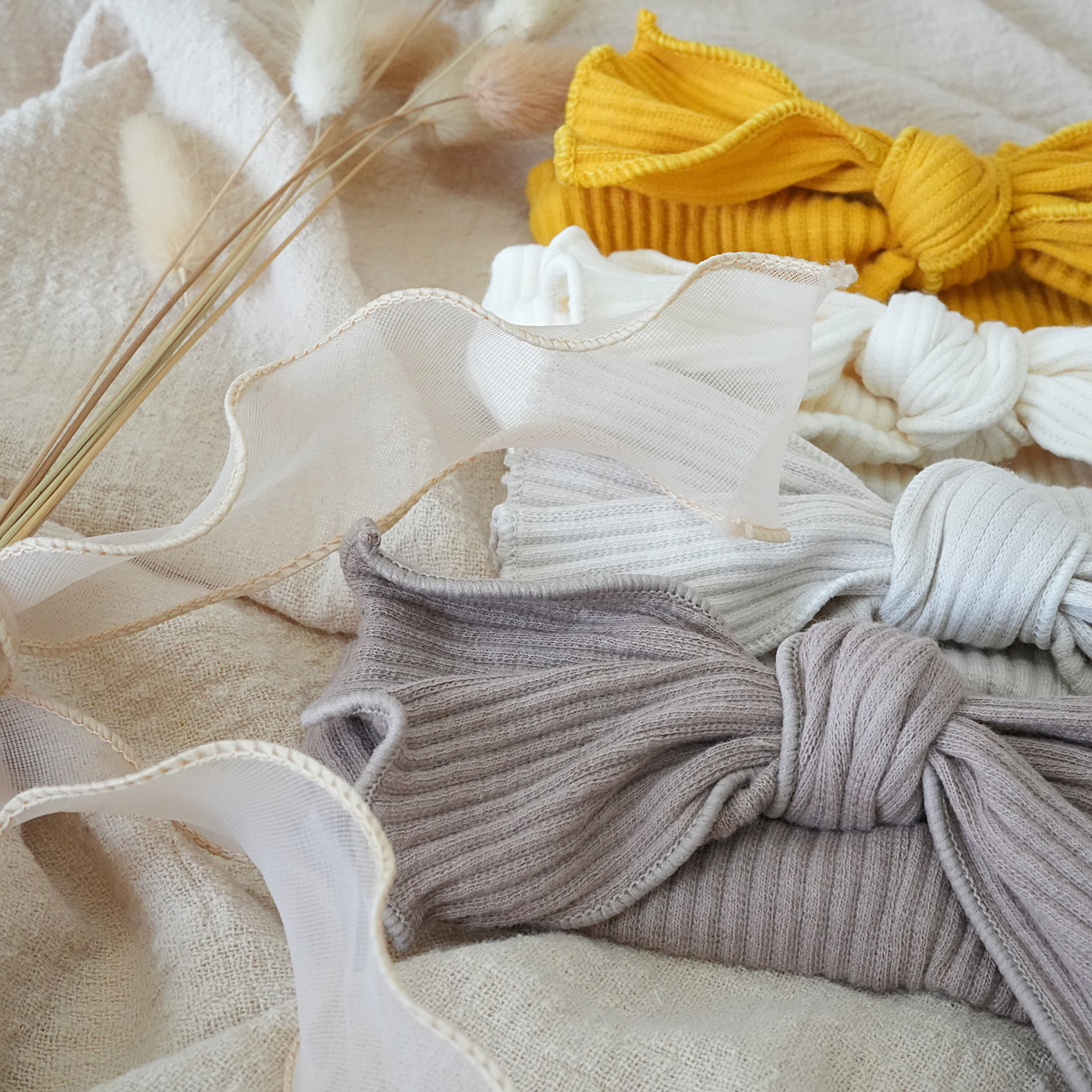 韓國進口手工蝴蝶結髮帶-冬季新色(俏皮)