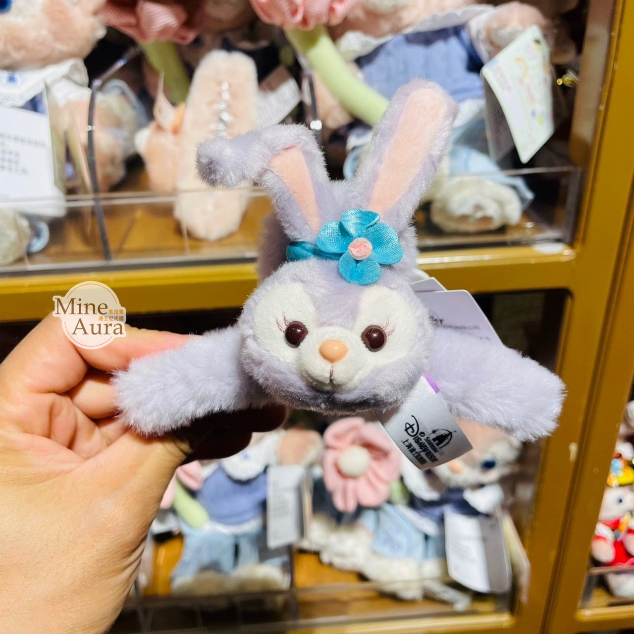 史黛拉露 星黛露 StellaLou 大頭造型 絨毛 髮夾 髮抓 鯊魚夾 -上海迪士尼樂園