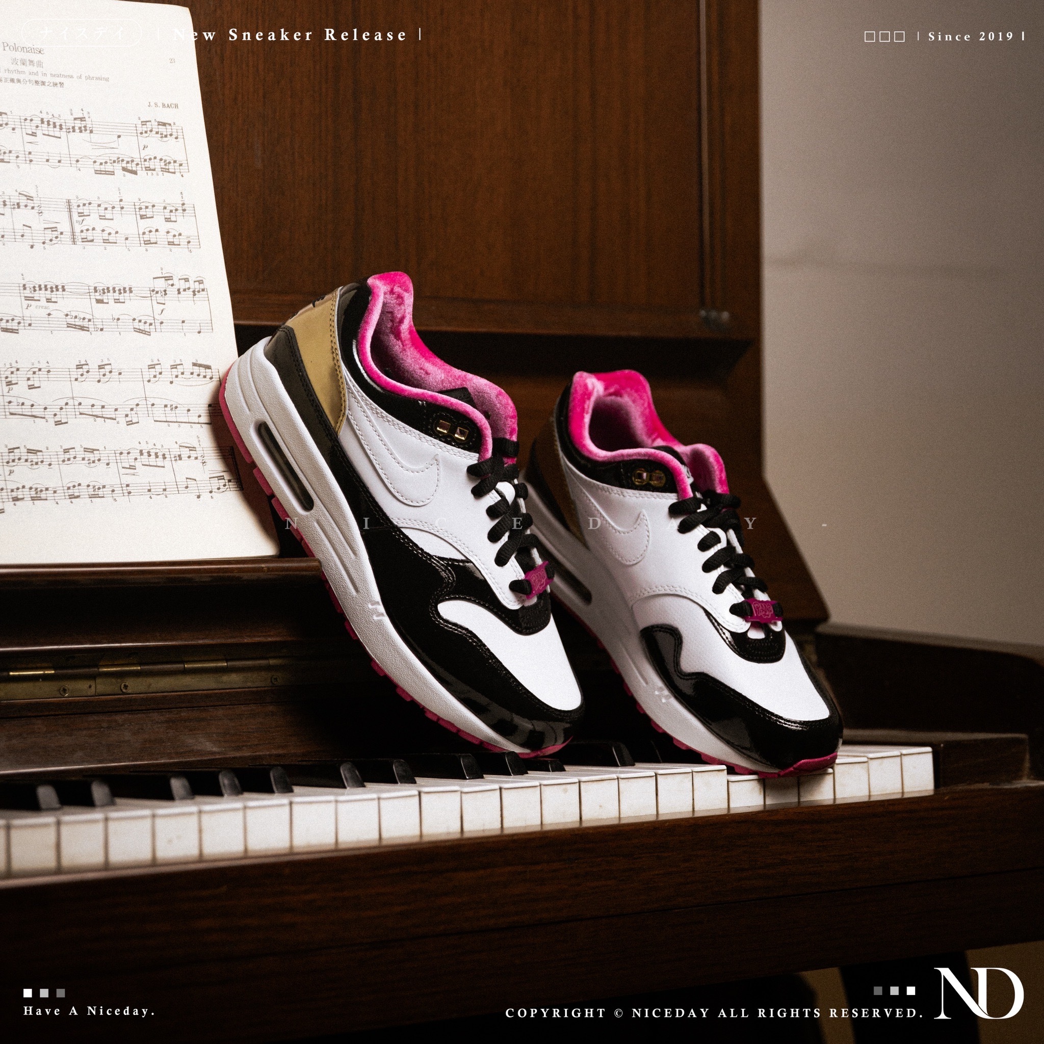 NICEDAY 代購 PHANTACi X Nike Air Max 1 The Grand Piano 鋼琴 周杰倫 周董 聯名款 男女尺寸