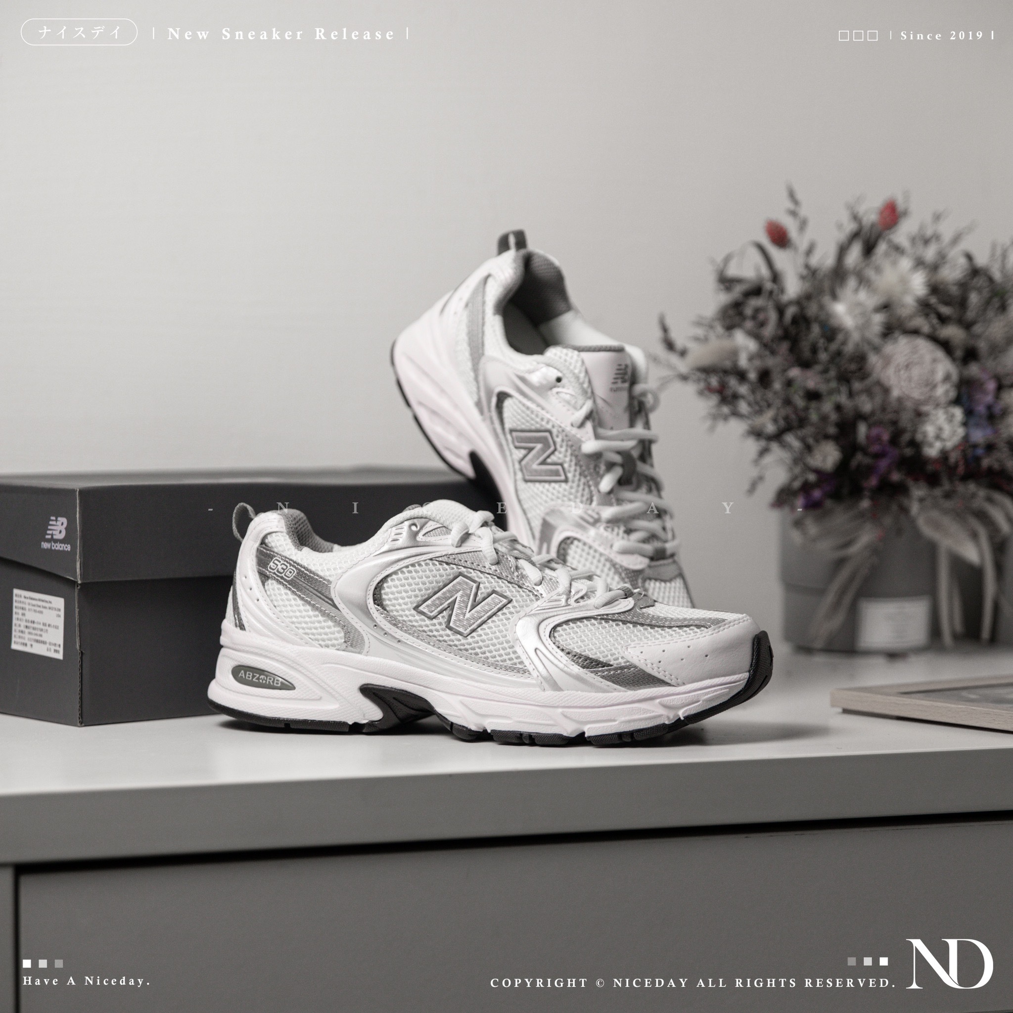 【 零碼出清 】New Balance 530 白銀 復古 慢跑鞋 輕量 舒適 男女尺寸 MR530AD