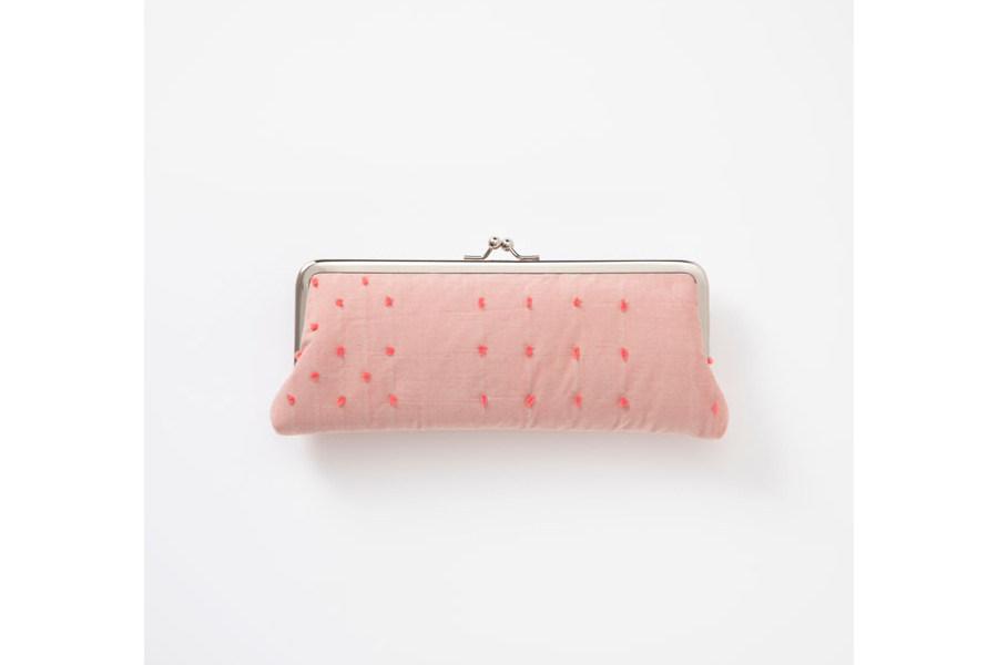 中川政七商店-花格子眼鏡盒 / 薄紅