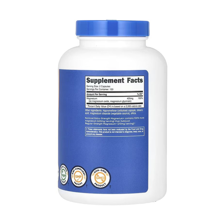 Nutricost magnesium Glycinate 420 mg, 240 Capsules