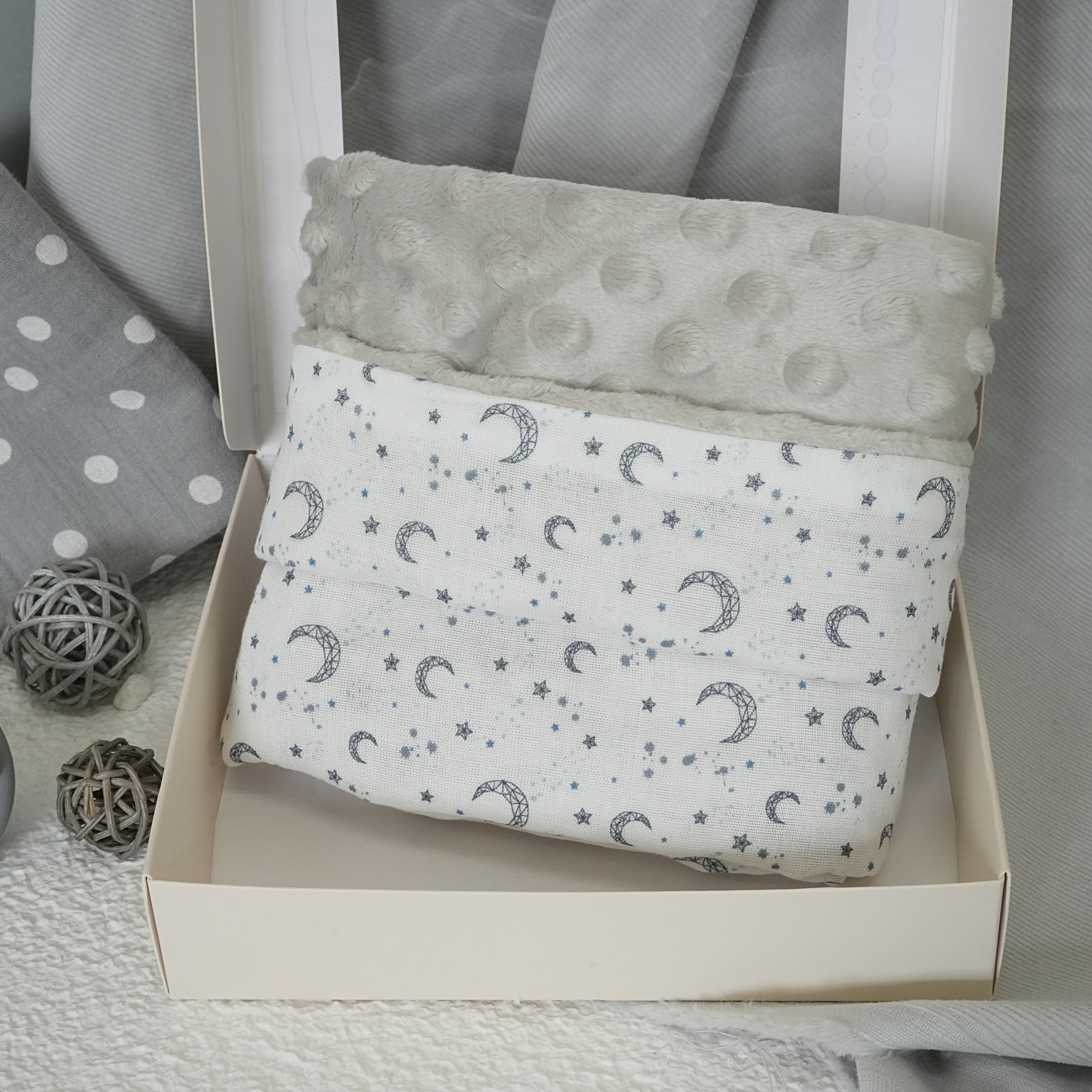 Hi Y.P store-嬰兒車蓋毯-獨家設計款-幾何月光