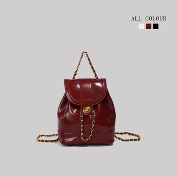 Hot selling niche shoulder bag backpack [red] [size: 18cm*15cm*21cm]