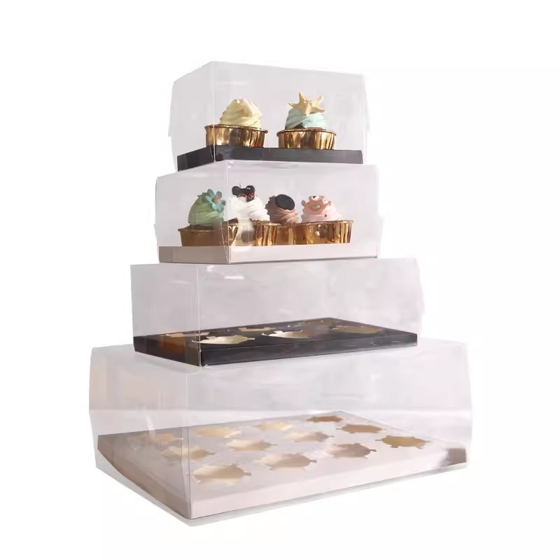 2格透明CUPCAKE盒