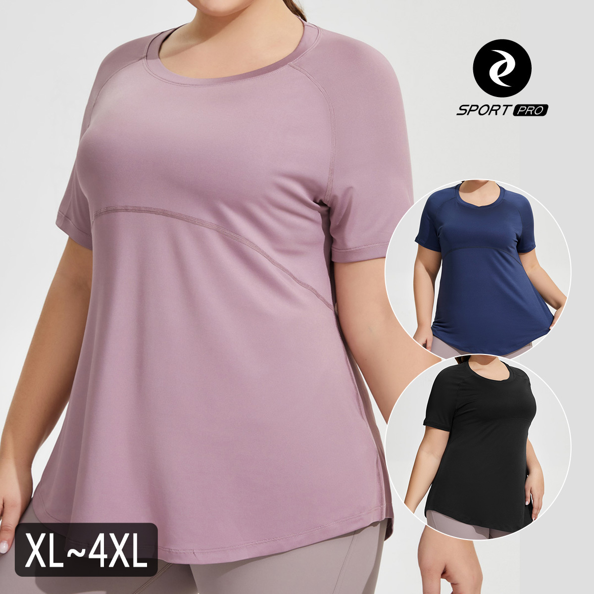 大碼長版網孔美背/瑜珈/運動/機能短袖