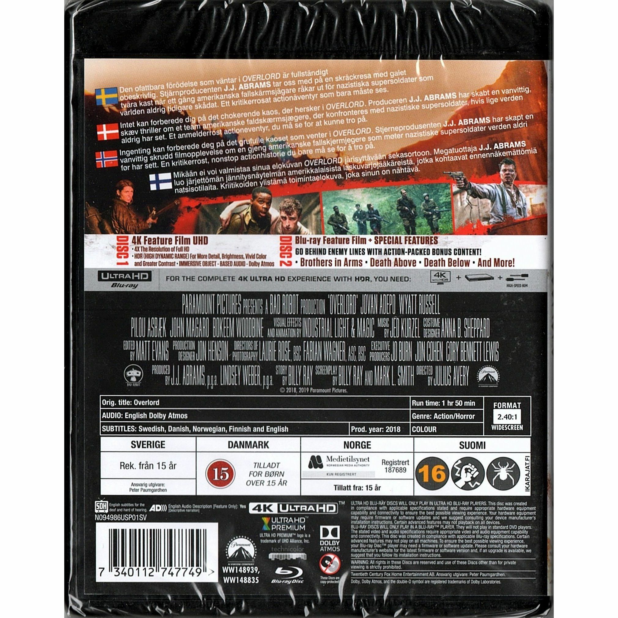 大君主之役 (2018) (4K Ultra HD + Blu-ray) (北歐版)