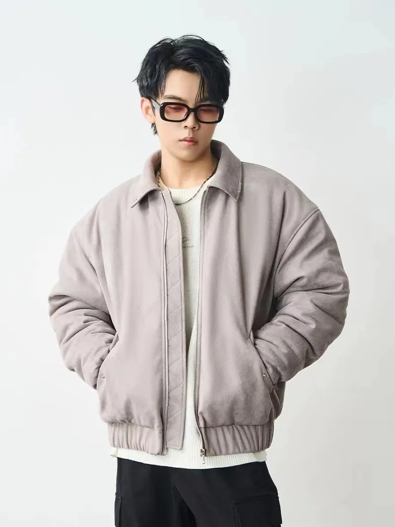 Harsh and Cruel 24SS 仿羊皮絨立領MA-1飛行外套HN234050528