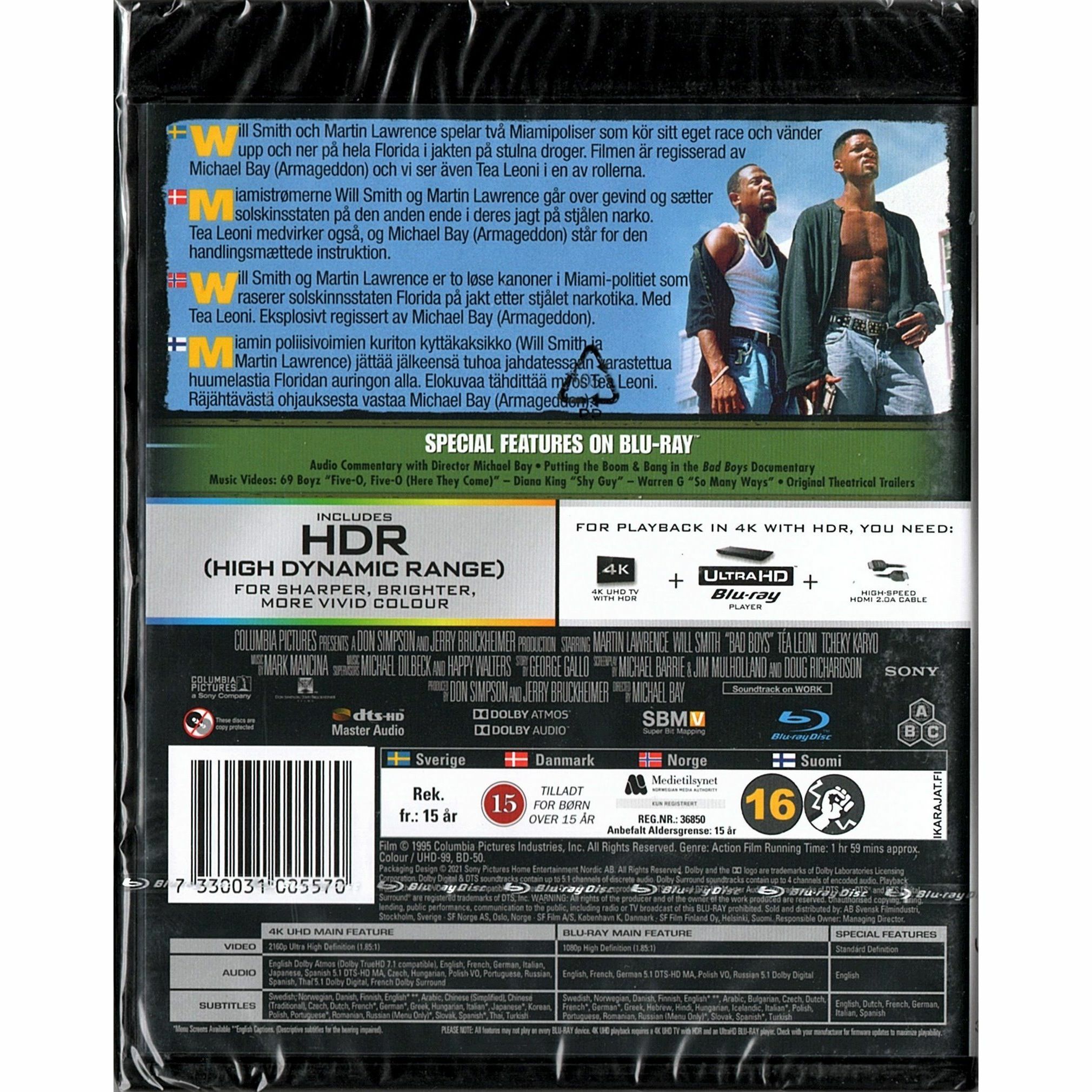 重案夢幻組 (1995) (4K Ultra HD + Blu-ray) (北歐版)