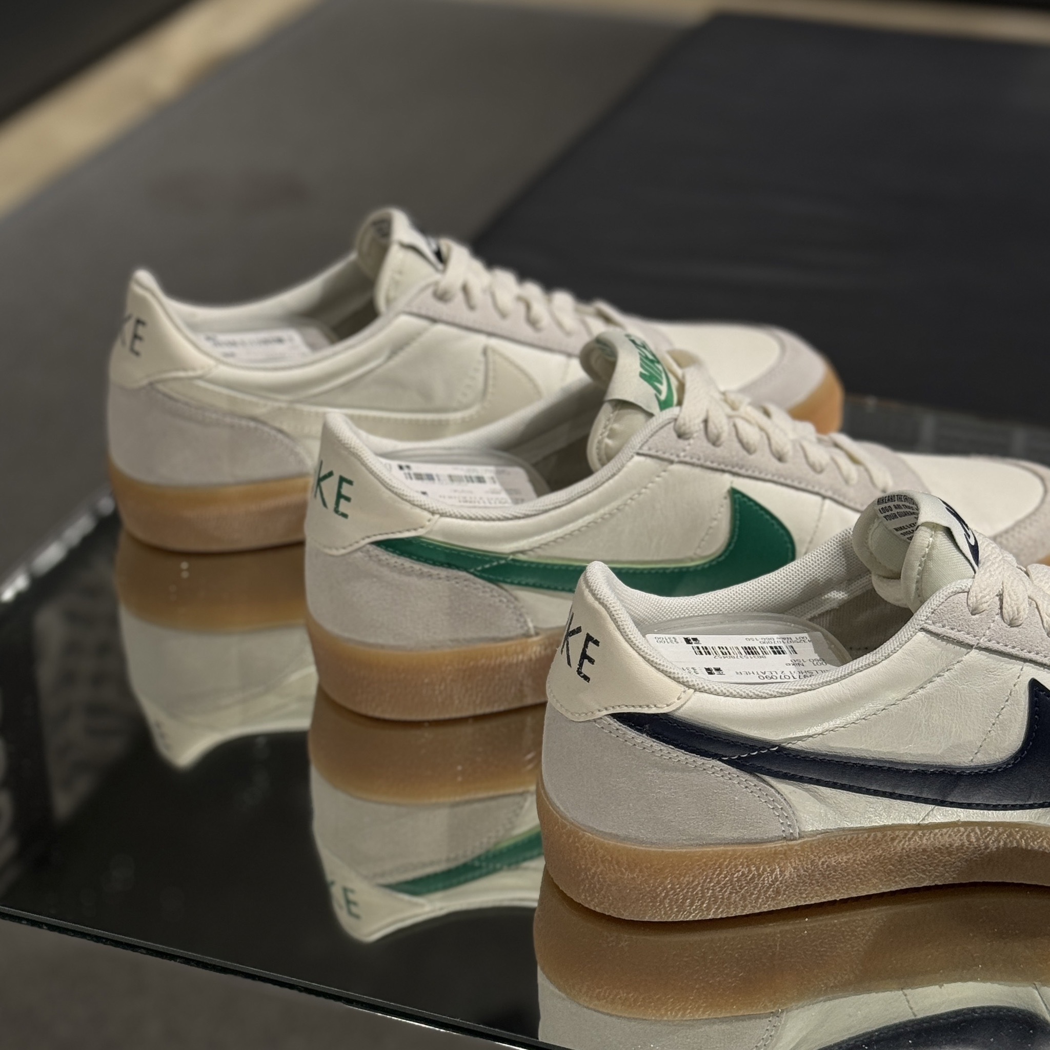 Nike KILLSHOT 2 LEATHER  焦糖底 大勾鞋 平底鞋 (432997-107/111/128 ) 藍 綠 白 三色