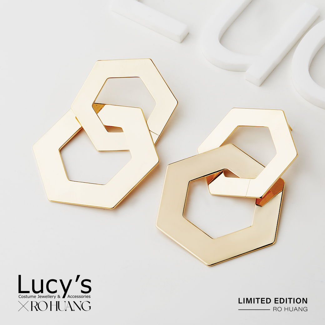 Lucy's X RO HUANG．耳環 (二色) (115985/115986)