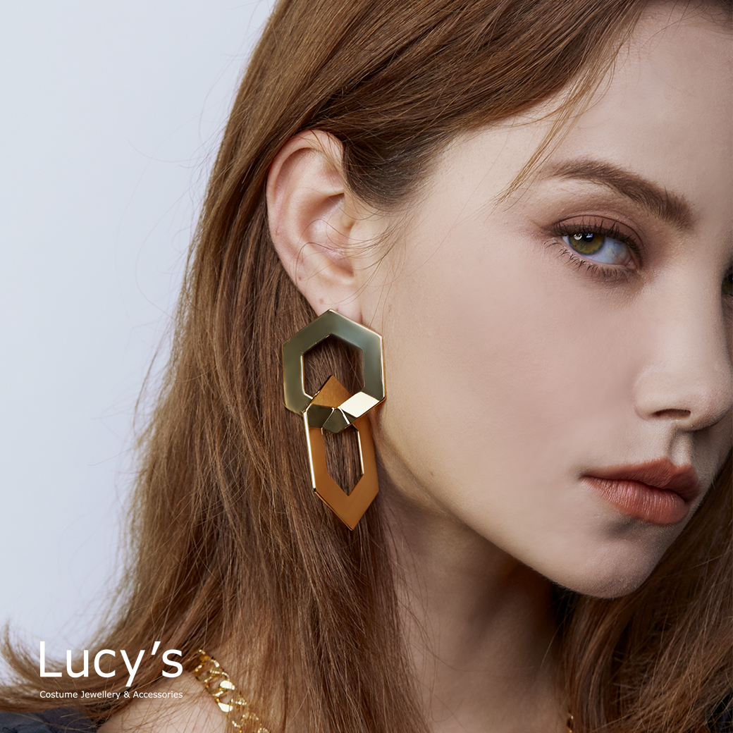 Lucy's X RO HUANG．耳環 (二色) (115985/115986)