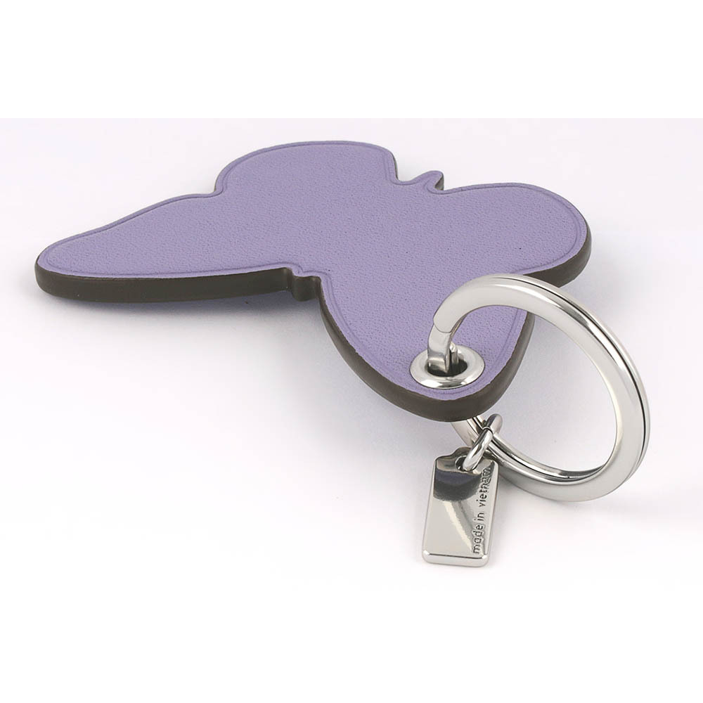 【COACH】平滑皮革蝴蝶造型吊飾/鑰匙圈(紫羅蘭) CR903 SVIZ