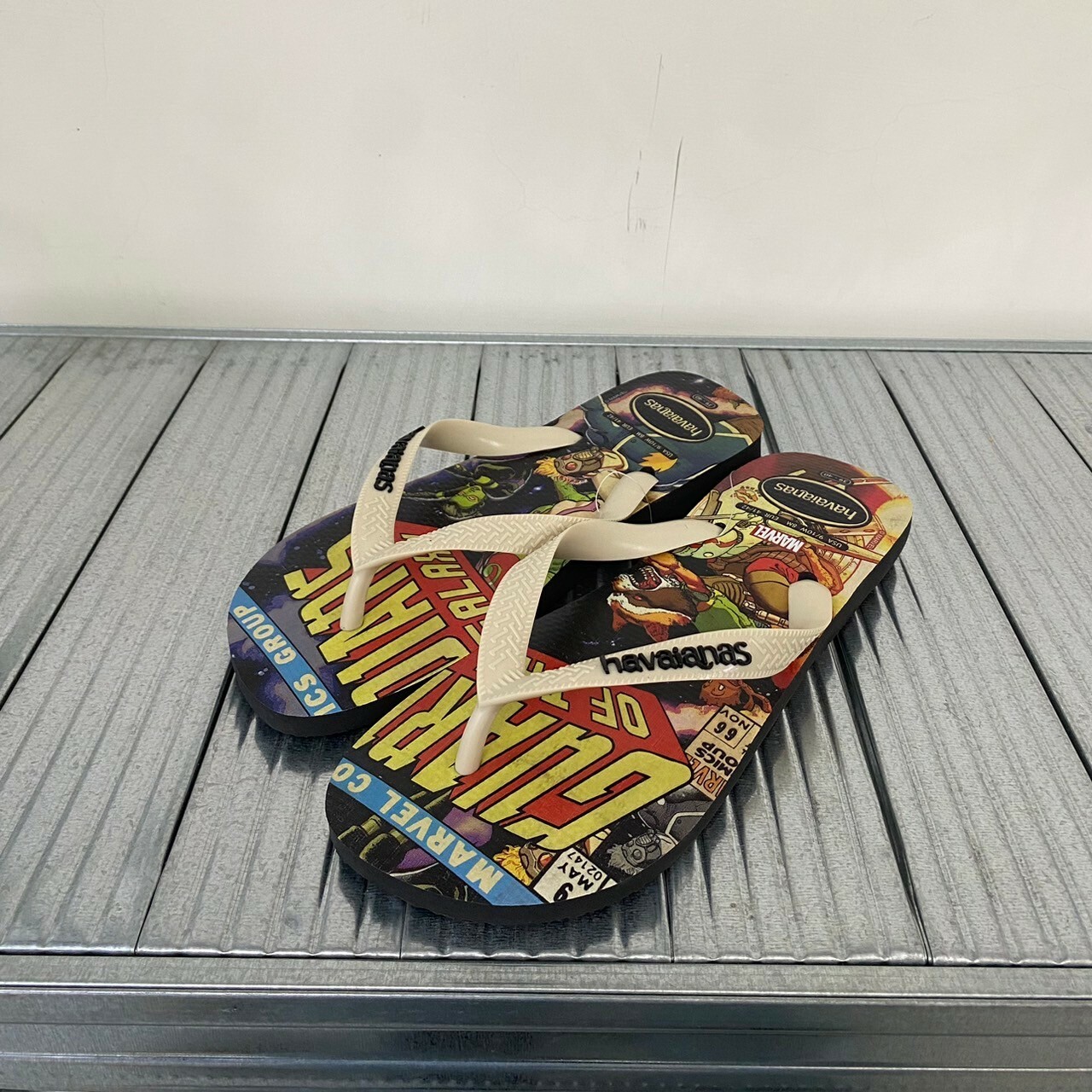 Havaianas 哈瓦仕 拖鞋 夾腳拖 漫威系列 黑米 4147012-9576M