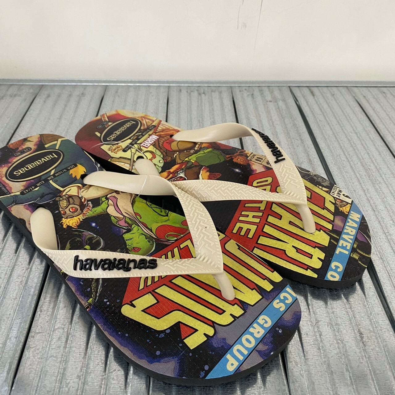 Havaianas 哈瓦仕 拖鞋 夾腳拖 漫威系列 黑米 4147012-9576M