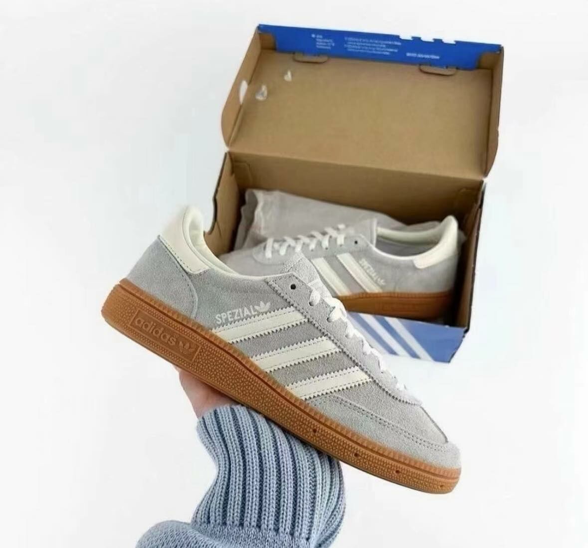 ADIDAS HANDBALL SPEZIAL  焦糖底 淺灰藍 (IF6491 )