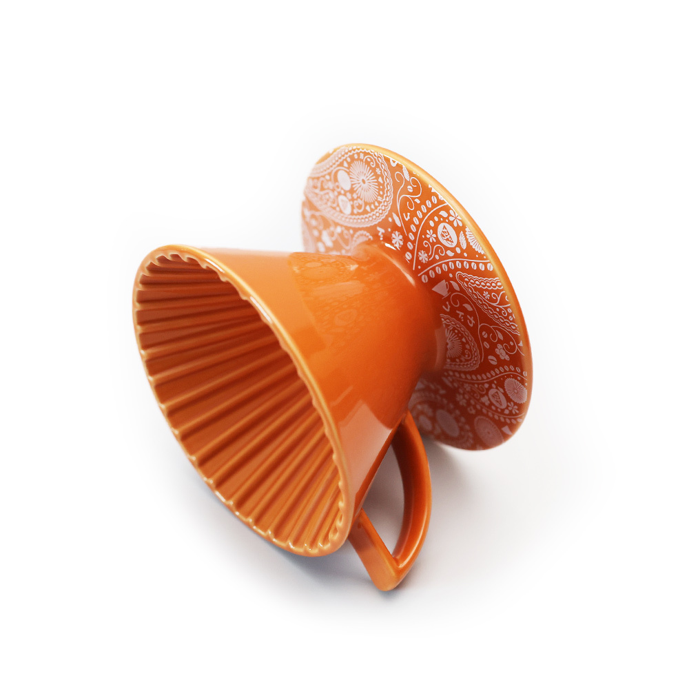 星芒濾杯「極」M1陶瓷濾杯 變形蟲橘