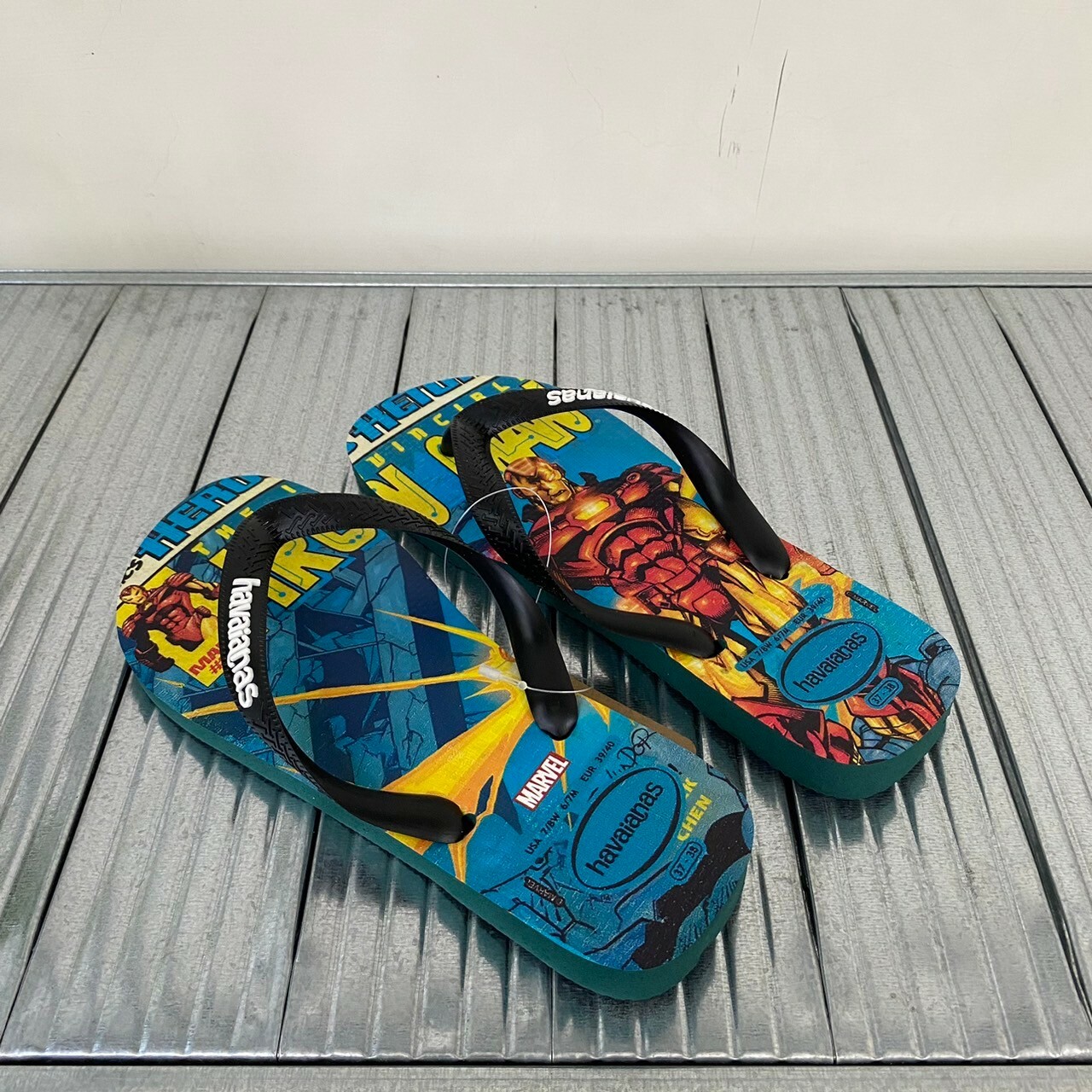 Havaianas 哈瓦仕 拖鞋 夾腳拖 鋼鐵人 漫威系列 4147012-5266M