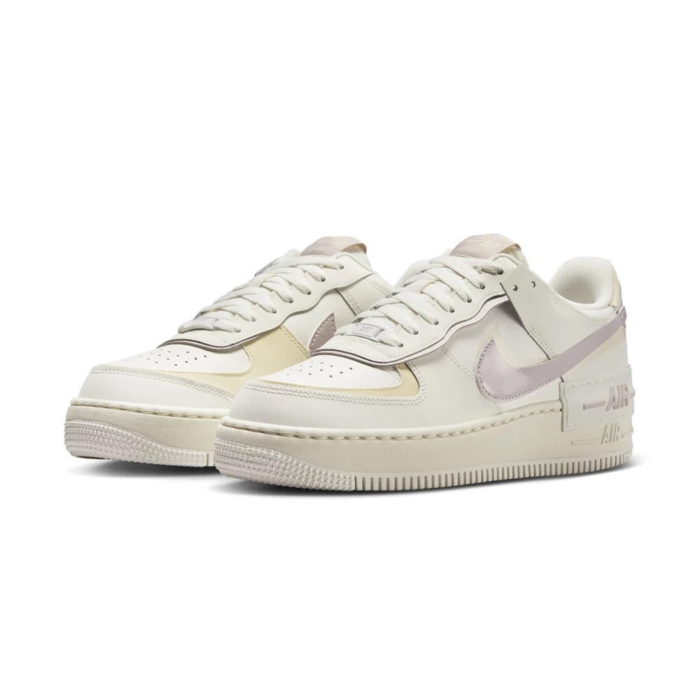 W Nike Air Force 1 Shadow 米白淡紫 DZ1847-104