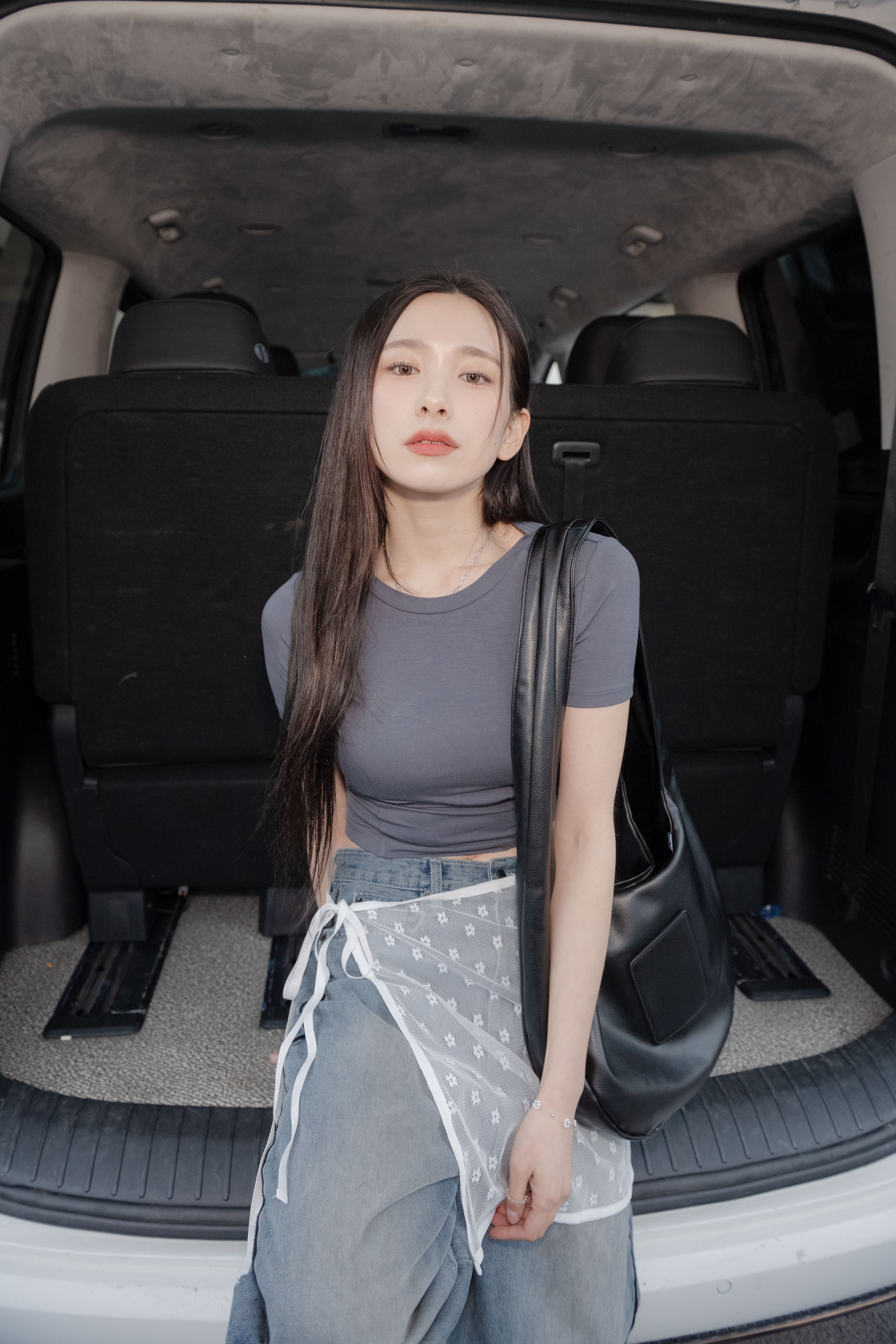 SIMON MADE GC-2410 S曲線 抽皺 滑棉 短T