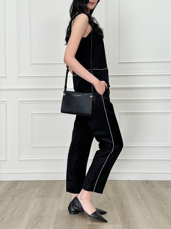 PESERICO 側邊細鏈長褲